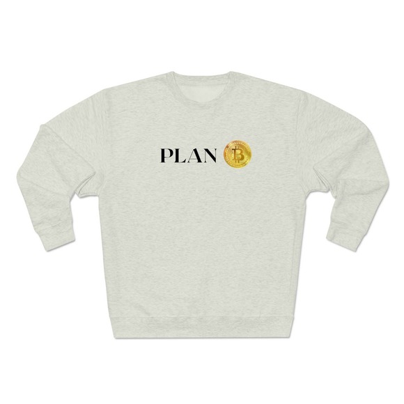 PlanB Bitcoin Crypto Sustainable Crewneck Sweatshirt Sweater - Picture 3 of 10